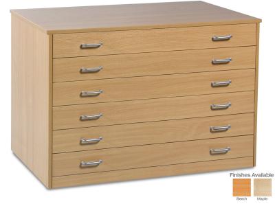 Monarch MEQPC 6 Drawer Static Plan Chest Storage Unit for A1 Paper