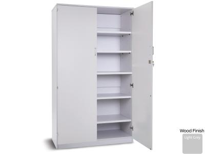 Monarch PRM1800C Grey Static Cupboard with 1 Fixed and 4 Adjustable Shelves and Lockable Doors - Premium Range