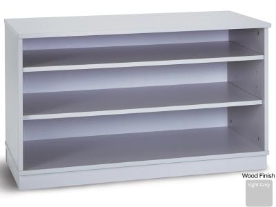 Monarch PRM617ND Grey Static Bookcase with 2 Adjustable Shelves - Premium Range