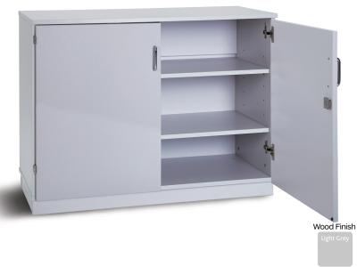 Monarch PRM789C Grey Static Cupboard with 2 Adjustable Shelves and Lockable Doors - Premium Range