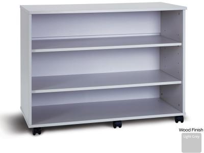 Monarch PRM789ND Grey Mobile Bookcase with 2 Adjustable Shelves - Premium Range