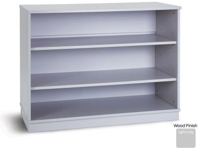 Monarch PRM789ND Grey Static Bookcase with 2 Adjustable Shelves - Premium Range