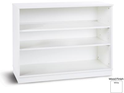 Monarch PRM789ND White Static Bookcase with 2 Adjustable Shelves - Premium Range