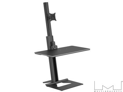Multibrackets MB3156 Single Monitor Easy Sit-Stand Desktop Workstation - Black - for Screens up to 30" and below 7.5kg