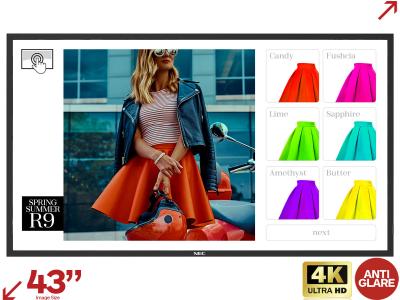NEC MultiSync® ME431 IR-2 / 60005950 43” 4K Large Format Touch Display
