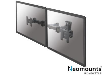 Neomounts by Newstar FPMA-W960D Dual LCD Wall Arm Mount - Black - for 10" - 27" Screens up to 6kg