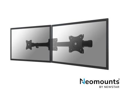 Neomounts by Newstar FPMA-CB100BLACK Single to Dual Monitor Mount Crossbar Adapter - Black - for 10" - 27" Screens up to 10kg