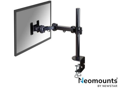 Neomounts by Newstar FPMA-D960 LCD Desk Arm Pole Mount - Black - for 10" - 30" Screens up to 10kg