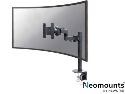 Neomounts by Newstar FPMA-D960BLACKPLUS LCD Desk Arm Pole Mount - Black - for 10" - 49" Screens up to 20kg
