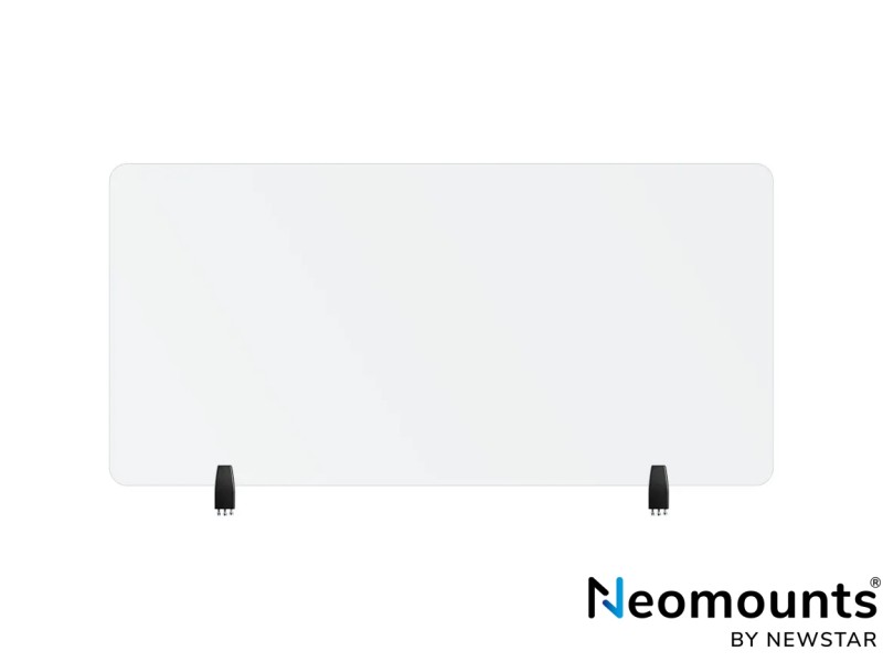 Neomounts by Newstar NS-GLSPROTECT140 138 x 65 cm Transparent Safety Screen & Desktop-Clamps