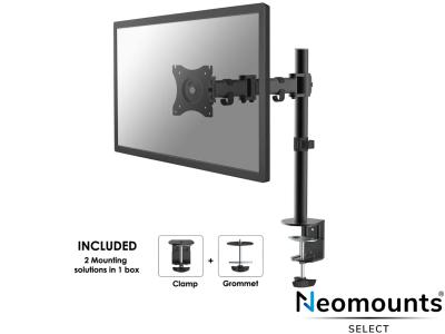 Neomounts by Newstar Select NM-D135BLACK LCD Desk Mount - Black - for 10" - 30" Screens up to 8kg
