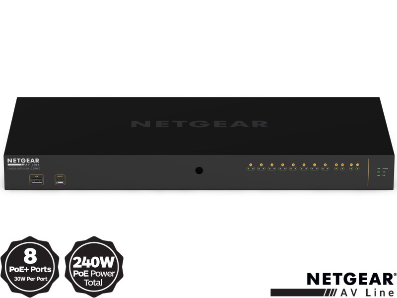 Netgear M4250-10G2XF-PoE+ (GSM4212PX) Managed Switch