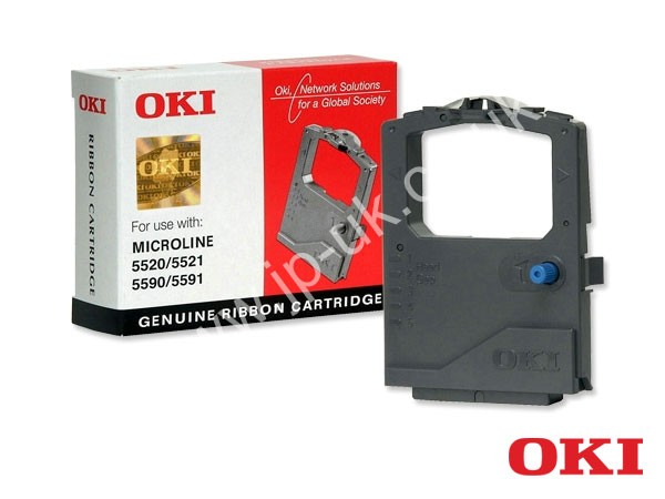 Genuine OKI 01126301 Black Ink Ribbon to fit Microline ML5590 Inkjet Printer
