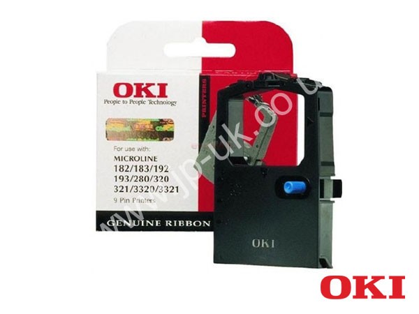 Genuine OKI 09002309 Black Ink Ribbon to fit Microline ML3390 Inkjet Printer