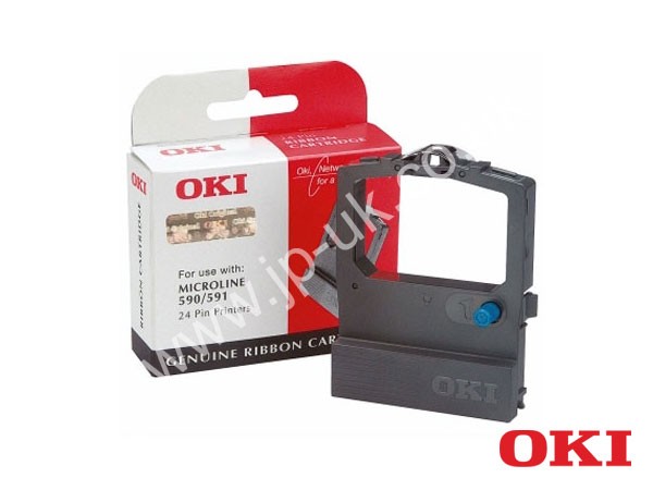 Genuine OKI 09002316 Black Ink Ribbon to fit Microline ML590 Inkjet Printer