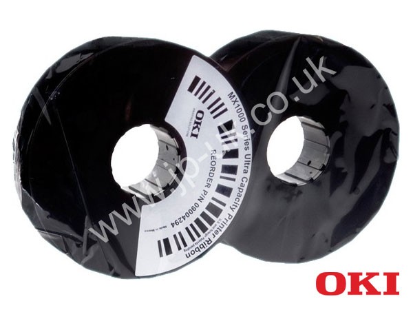 Genuine OKI 09004294 Hi-Cap Black Ink Ribbon to fit Ink Cartridges Inkjet Printer