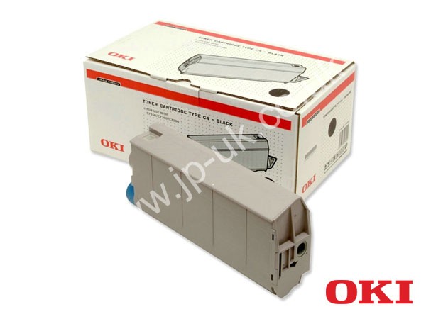 Genuine OKI 41963008 Black Toner Cartridge Type C4 to fit C7350 Colour Laser Printer