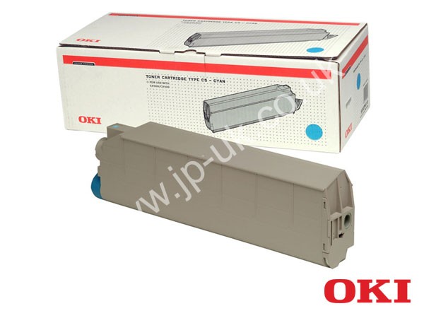 Genuine OKI 41963607 Cyan Toner Cartridge Type C5 to fit C9300 Colour Laser Printer