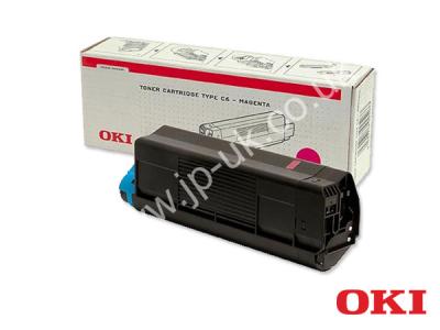 Genuine OKI 42127406 Hi-Cap Magenta Toner Cartridge Type C6 to fit OKI Colour Laser Printer