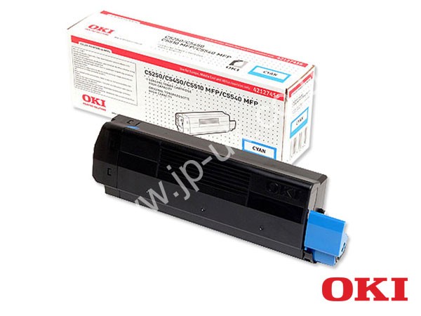 Genuine OKI 42127456 Hi-Cap Cyan Toner Cartridge Type C6 to fit C5250 Colour Laser Printer