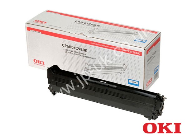 Genuine OKI 42918107 Cyan Image Drum to fit C9850HDTN Colour Laser Printer
