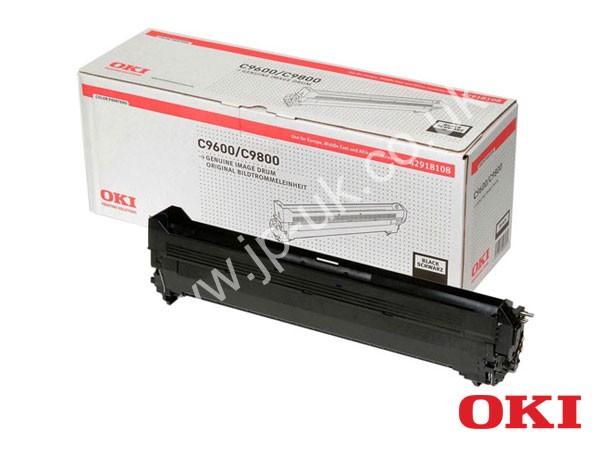 Genuine OKI 42918108 Black Image Drum to fit C9650HDTN Colour Laser Printer