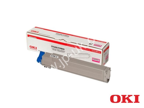 Genuine OKI 42918914 Magenta Toner Cartridge to fit C9850 Colour Laser Printer