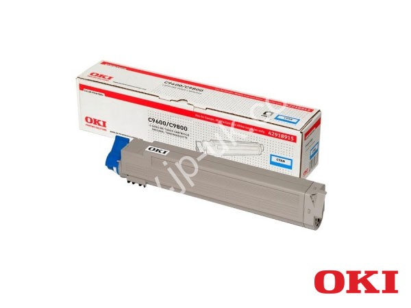 Genuine OKI 42918915 Cyan Toner Cartridge to fit C9850 Colour Laser Printer