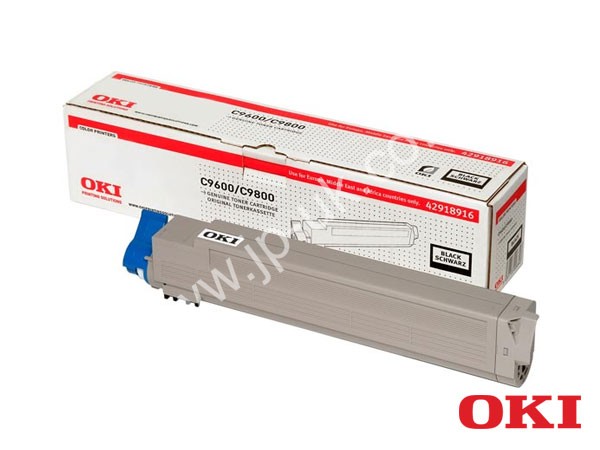 Genuine OKI 42918916 Black Toner Cartridge to fit C9600 Colour Laser Printer