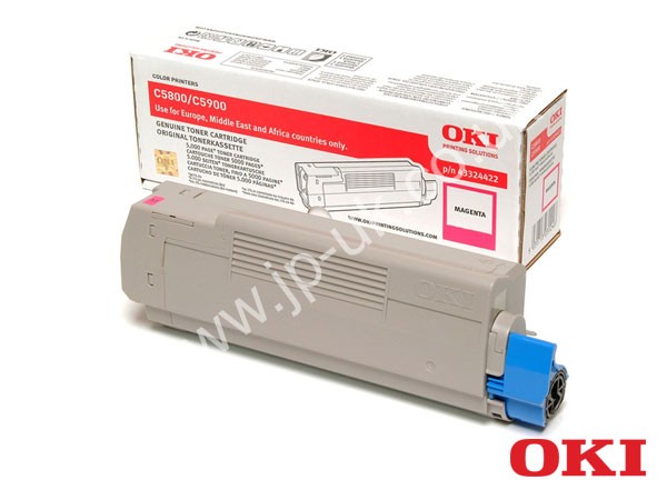 Genuine OKI 43324422 Magenta Toner Cartridge to fit C5800 Colour Laser Printer