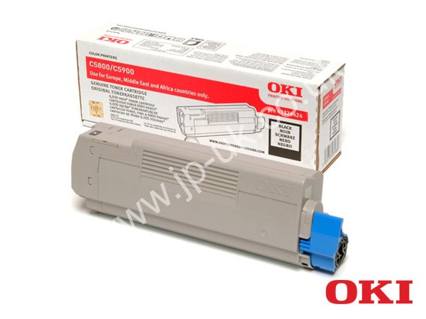 Genuine OKI 43324424 Black Toner Cartridge to fit Colour Laser Colour Laser Printer