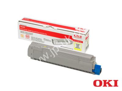 Genuine OKI 43487709 Yellow Toner Cartridge to fit OKI Colour Laser Printer