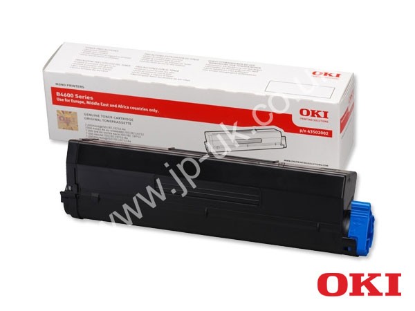 Genuine OKI 43502002 Hi-Cap Black Toner to fit B4600PS Mono Laser Printer