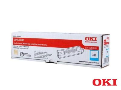 Genuine OKI 44059107 Cyan Toner Cartridge to fit OKI Colour Laser Printer