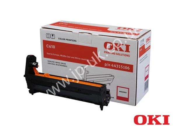 Genuine OKI 44315106 Magenta Image Drum to fit C610DTN Colour Laser Printer