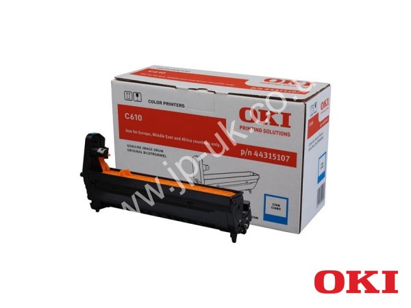 Genuine OKI 44315107 Cyan Image Drum to fit C610DN Colour Laser Printer