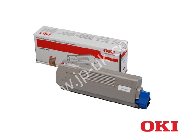 Genuine OKI 44315306 Magenta Toner Cartridge to fit C610DTN Colour Laser Printer