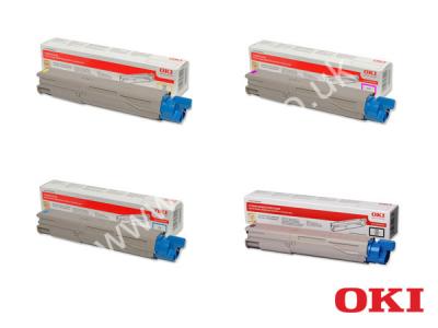 Genuine OKI C710 CMYK Toner Value Multipack to fit OKI Colour Laser Printer
