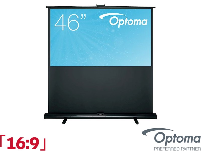 Optoma Pull-Up 16:9 Ratio 101.6 x 57.2cm Table-Top Projector Screen - DP-9046MWL