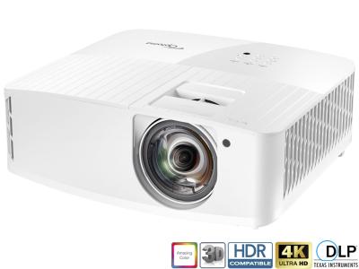 Optoma 4K400STx Projector - 4000 Lumens, 16:9 4K UHD HDR, 0.5:1 Throw Ratio - Short Throw with 1080p 240Hz Support