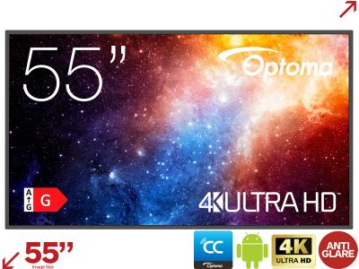 Optoma N3551K 55” 4K UHD N-Series Professional Display with Android