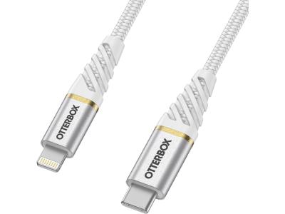 Otterbox 78-52651 1m Lightning to USB-C Fast Charge Premium Braided Cable - White