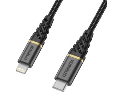 Otterbox 78-52654 1m Lightning to USB-C Fast Charge Premium Braided Cable - Black