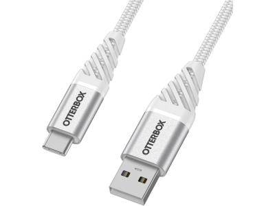 Otterbox 78-52669 3m USB-C to USB-A Premium Braided Cable - White