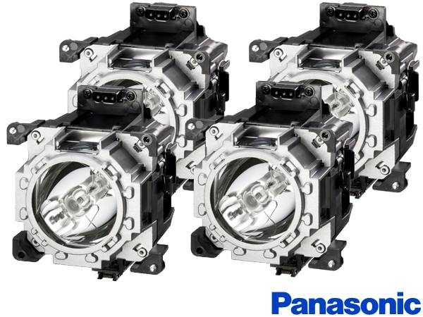 Genuine Panasonic ET-LAD510F Quad Pack Projector Lamp to fit PT-DZ21KE Projector