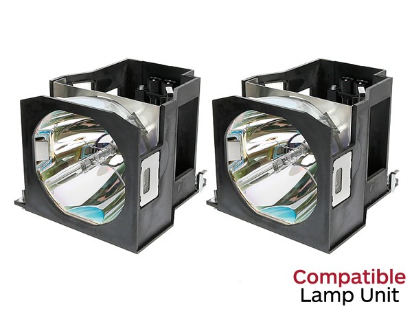 Compatible ET-LAD7700LW-COM Panasonic PT-DW7000K Eco Dual Pack Projector Lamp