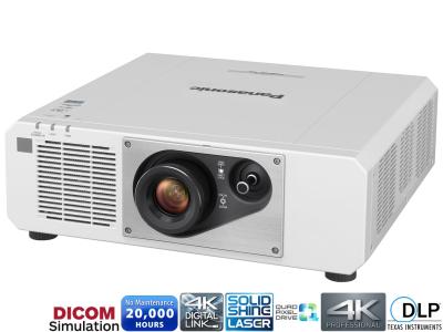 Panasonic PT-FRQ50W White Projector - 5200 Lumens, 16:9 4K UHD, 1.46-2.93:1 Throw Ratio - Laser Lamp-Free Installation