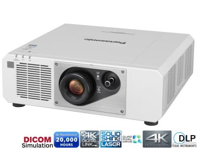 Panasonic PT-FRQ60W White Projector - 6000 Lumens, 16:9 4K UHD, 1.46-2.93:1 Throw Ratio - Laser Lamp-Free Installation