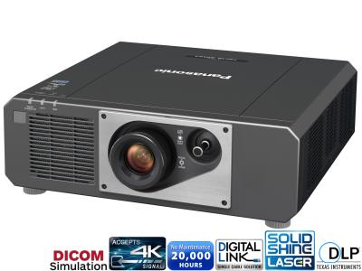 Panasonic PT-FRZ50B Black Projector - 5200 Lumens, 16:10 WUXGA, 1.46-2.94:1 Throw Ratio - Laser Lamp-Free Installation