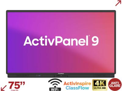 Promethean ActivPanel 9 75” Interactive Touchscreen - AP9-A75-EU-1